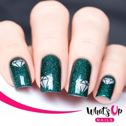 Diamond Gemstone Stencils, 2 ark, (40 stk) Whats Up Nails